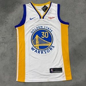 Nike White and Yellow Game Jersey size Medium